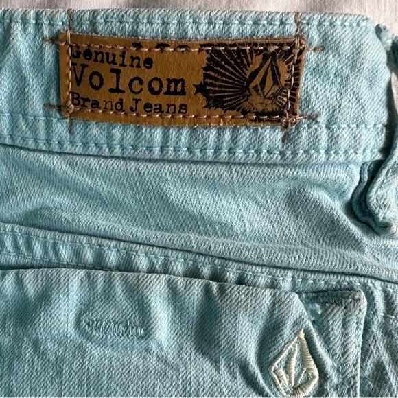 Volcom Teal Blue skinny jean Junior 1 - Picture 1 of 6